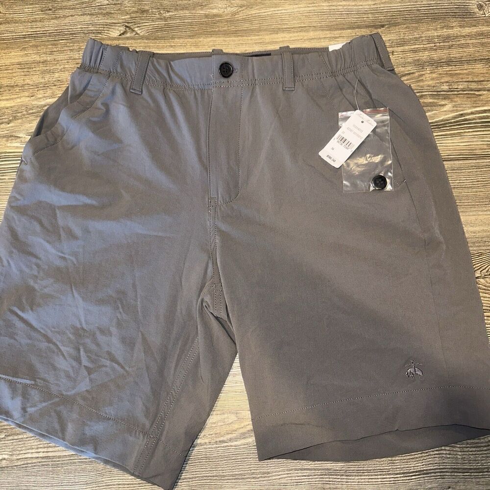 BROOKS BROTHERS MEN'S Golf Shorts 34 Gray Stretch MSPR $98.50 NWT. V